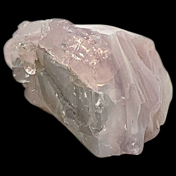 Pink Art Glass Cullet Glowing Manganese Slag Glass #5GL23 - Picture 5 of 7